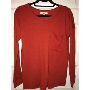 Brand New Burnt Orange Open Back Sweater